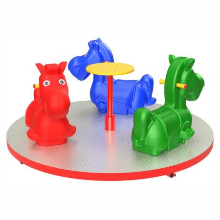 Giostra circolare sagome 3D 'ASINO'