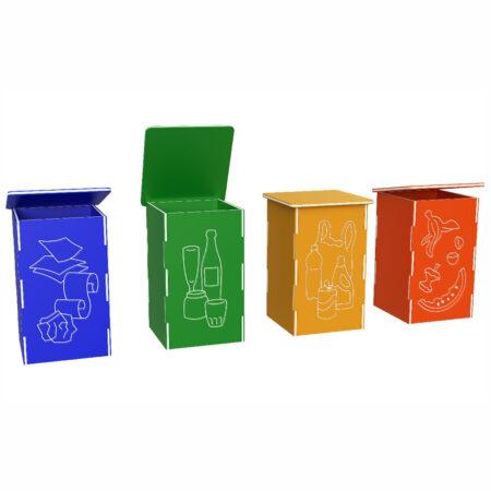 Raccolta Differenziata Baby con coperchio