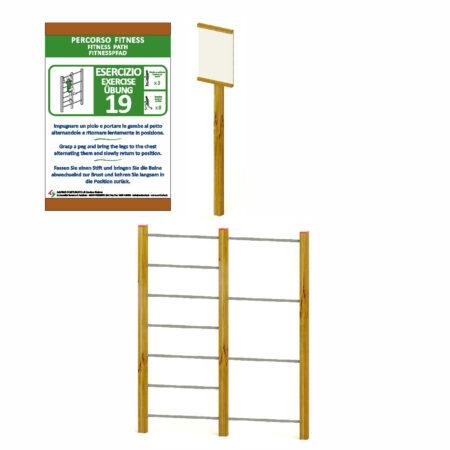 Tabella + Attrezzo 13 "Spalliera"