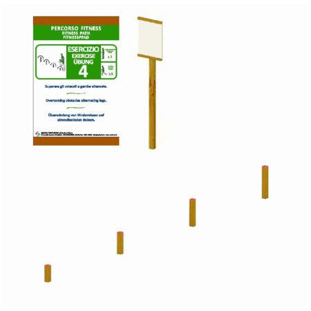 Tabella + Attrezzo 2 "Ostacoli verticali"