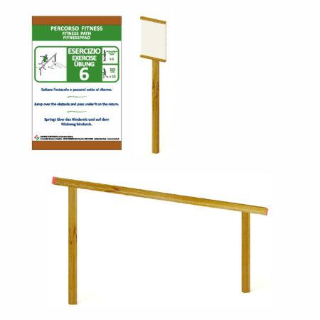 Tabella + Attrezzo 3 "Trave obliqua"