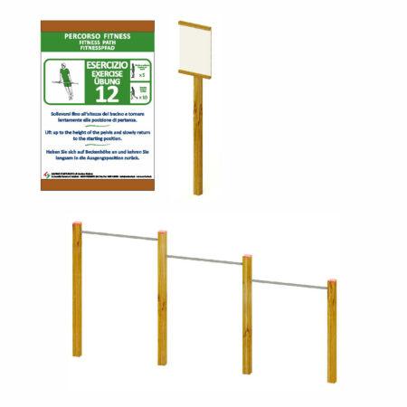 Tabella + Attrezzo 6 "Barre diverse altezze"