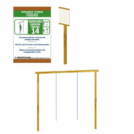 Tabella + Attrezzo 8 "Fune di arrampicata"