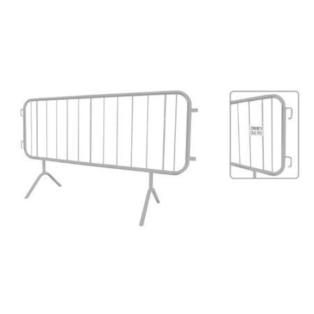 Transenna mobile agganciabile zincata