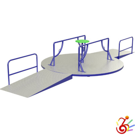 Giostra circolare "GIRA-GIRA SENZA SEDUTE CON PEDANE"