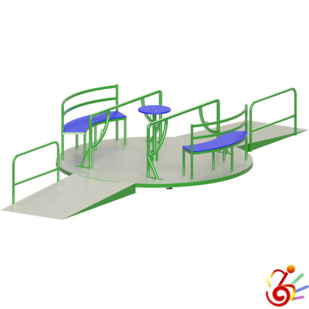 Giostra circolare "GIRA-GIRA CON SEDUTE E PEDANE"