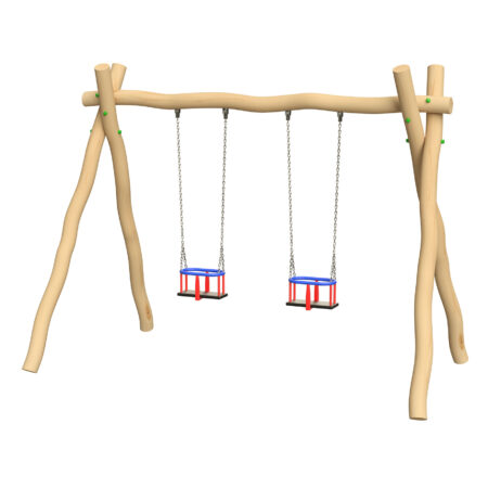 Astrid in robinia n.2 sedili a gabbia