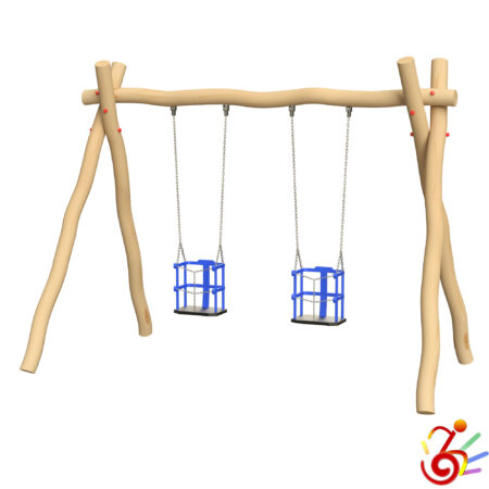 Dora in robinia n.2 sedili speciali con catene