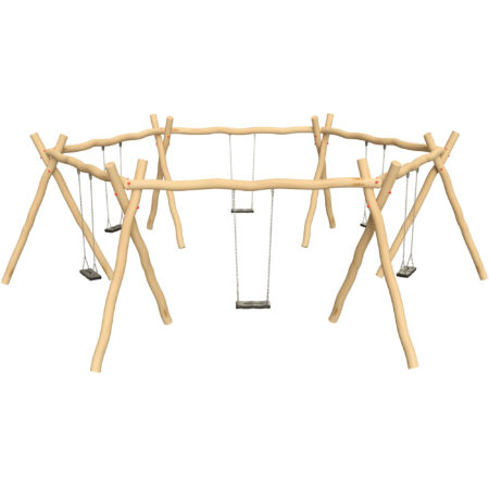 Xara in robinia n.6 sedili piani