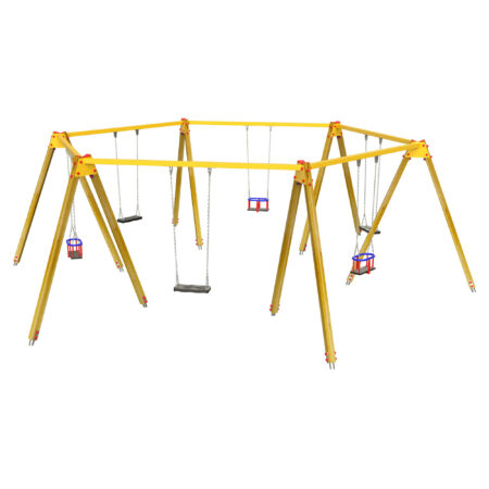 Xara n.3 sedili piani + n.3 sedili a gabbia