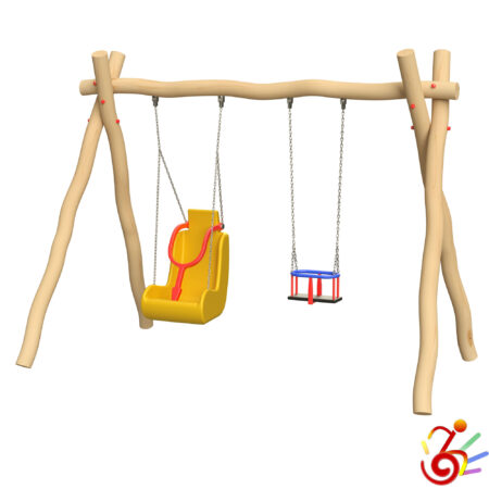 Yara in robinia n.1 sedile a gabbia + n.1 sedile speciale inclusivo