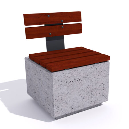 Seduta Estia con sedile e schienale in legno