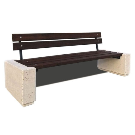 Alma con seduta e schienale in legno