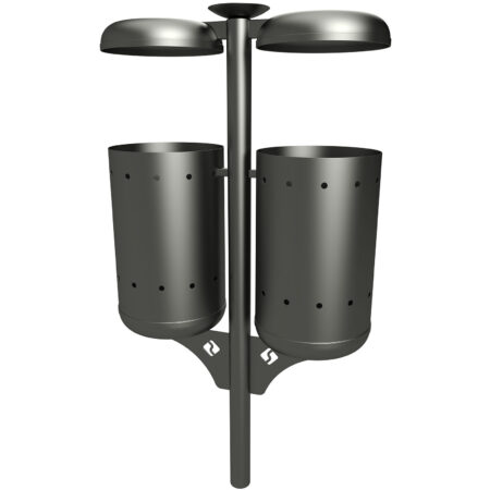 Antico doppio con coperchio e posacenere