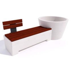 Sedute con fioriere - Arredo urbano